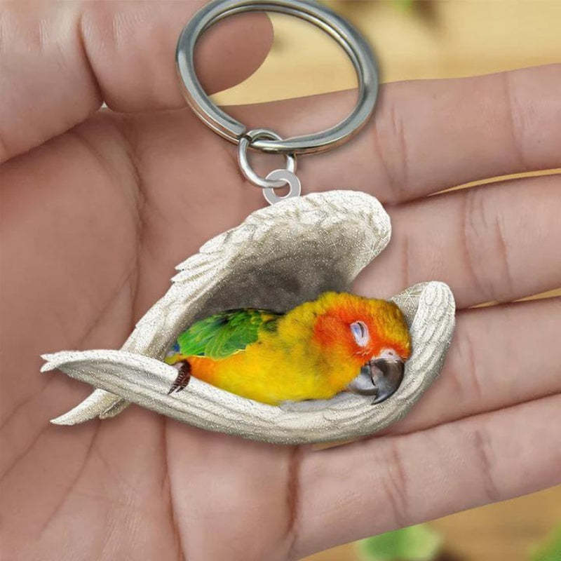Sleeping Angel Acrylic Keychain Sun Conure SA249-Jolura