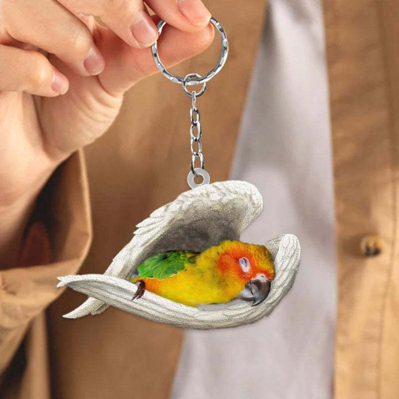 Sleeping Angel Acrylic Keychain Sun Conure SA249-Jolura