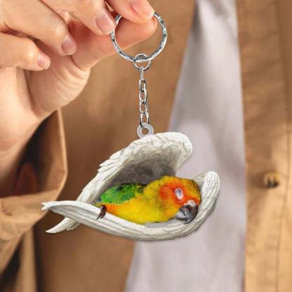 Sleeping Angel Acrylic Keychain Sun Conure SA249-Jolura