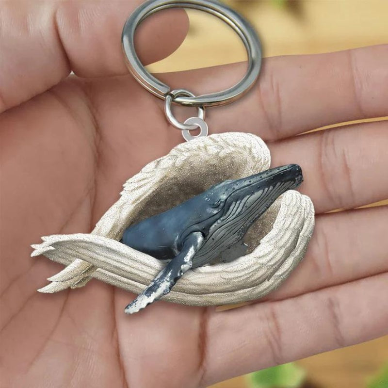 Sleeping Angel Acrylic Keychain Whale SA255-Jolura