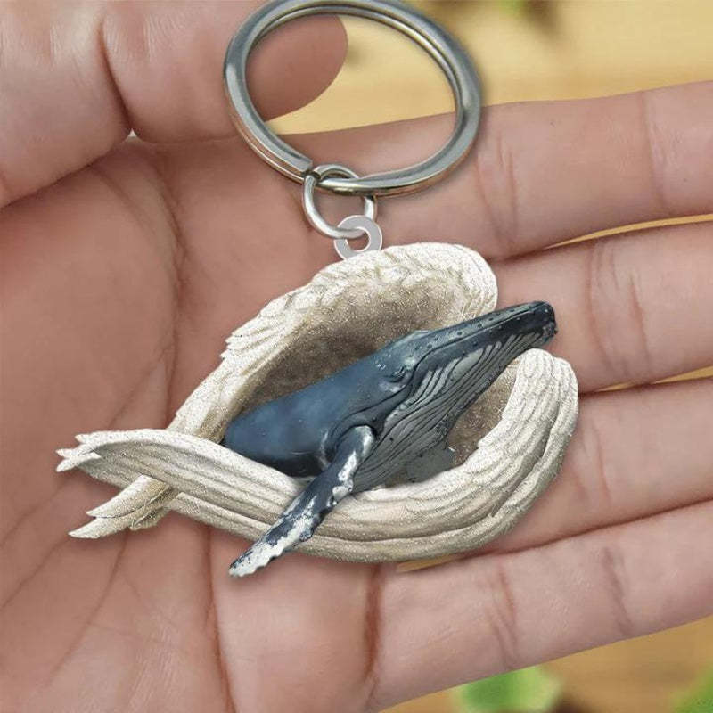 Sleeping Angel Acrylic Keychain Whale SA255-Jolura