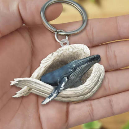 Sleeping Angel Acrylic Keychain Whale SA255-Jolura