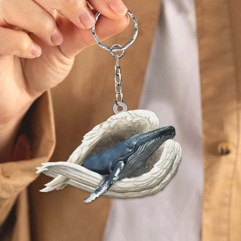 Sleeping Angel Acrylic Keychain Whale SA255-Jolura