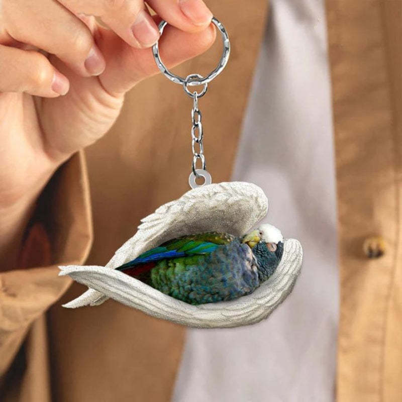 Sleeping Angel Acrylic Keychain White Capped Pionus SA256-Jolura