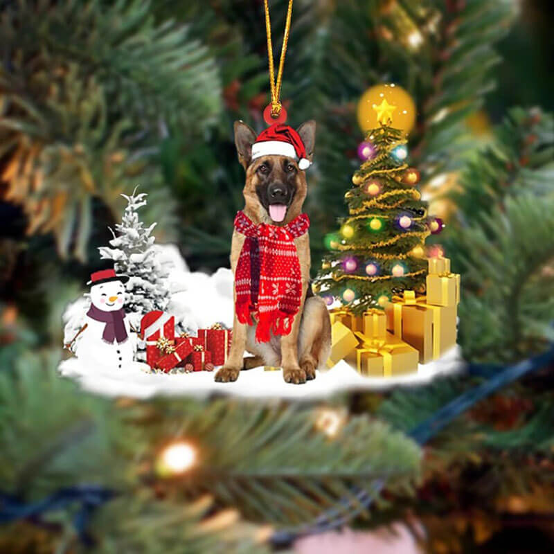 German Shepherd Christmas Ornament SM001-Jolura
