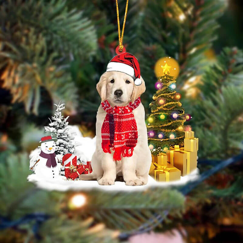 Golden Retriever Christmas Ornament SM002-Jolura