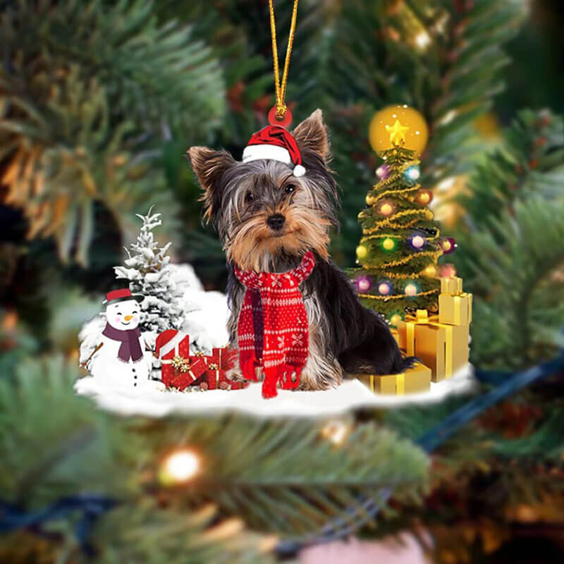 Yorkshire Terrier Christmas Ornament SM004-Jolura
