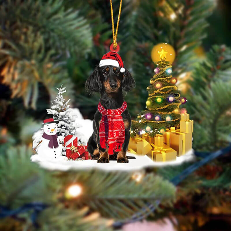 Dachshund Christmas Ornament SM005-Jolura