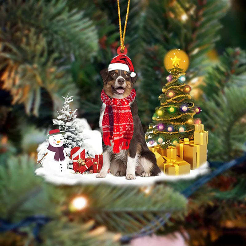 Australian Shepherd Christmas Ornament SM010-Jolura