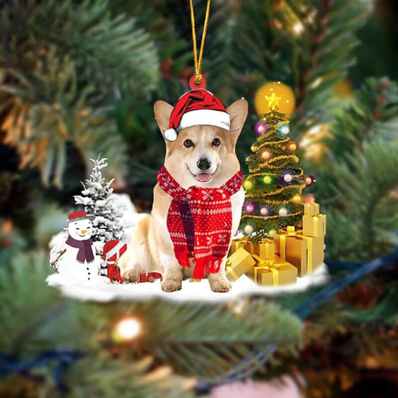Corgi Christmas Ornament SM011-Jolura