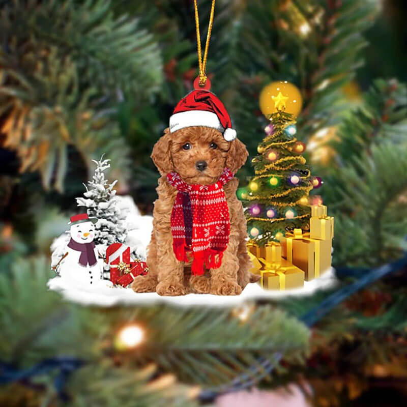 Poodle Christmas Ornament SM014-Jolura