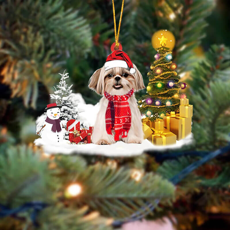 Shih Tzu Christmas Ornament SM021-Jolura