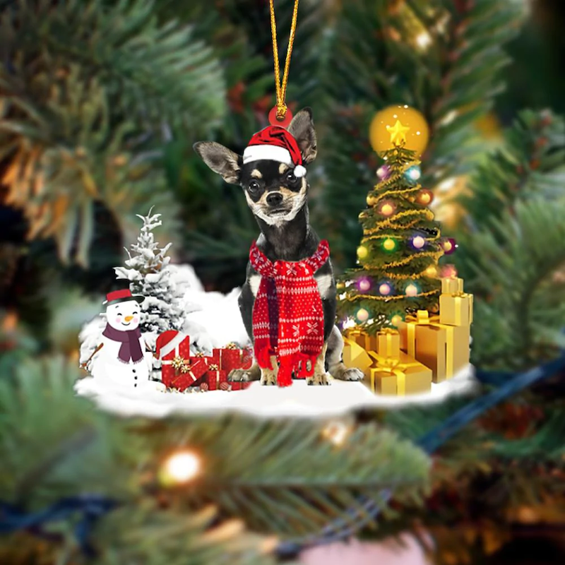 Chihuahua Christmas Ornament SM022-Jolura