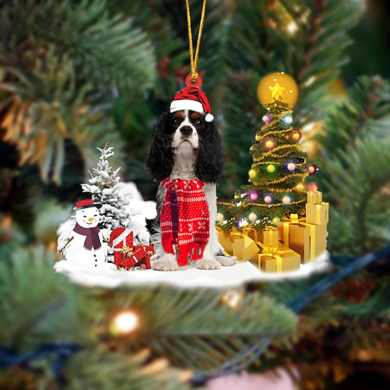 Cavalier King Charles Spaniel Christmas Ornament SM023-Jolura