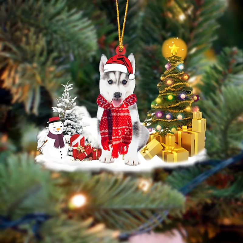 Husky Christmas Ornament SM024-Jolura