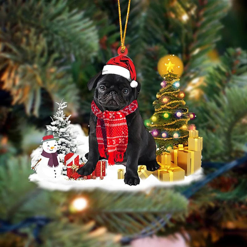 Pug Christmas Ornament SM025-Jolura
