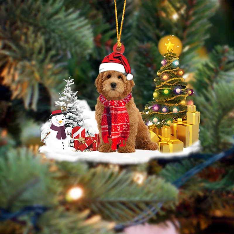 Goldendoodle Christmas Ornament SM039-Jolura