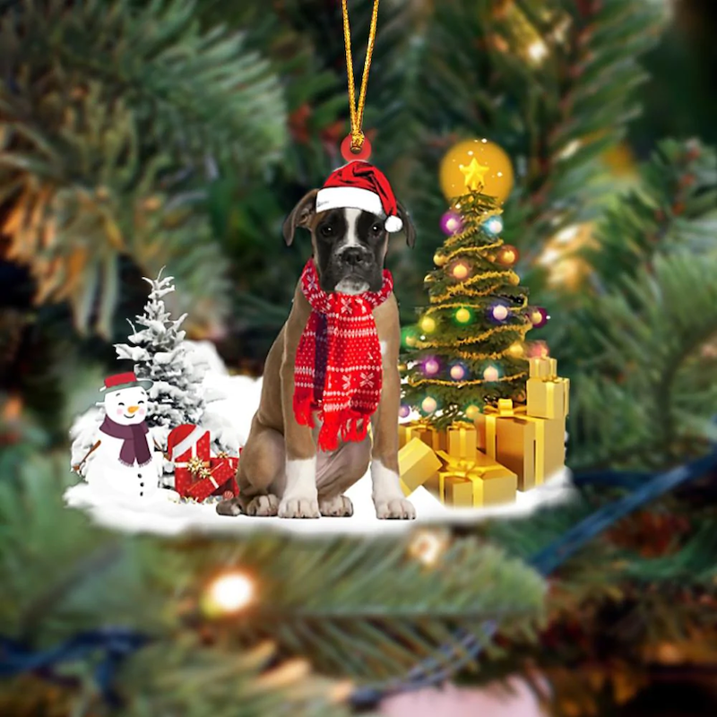 Boxer Christmas Ornament SM040-Jolura