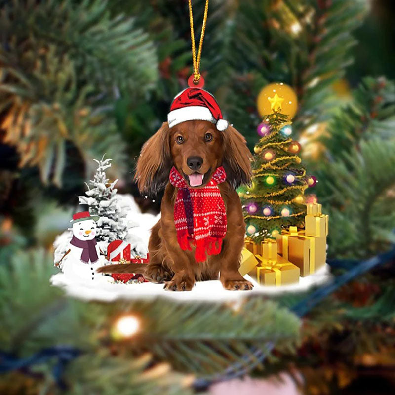 Dachshund Christmas Ornament SM041-Jolura