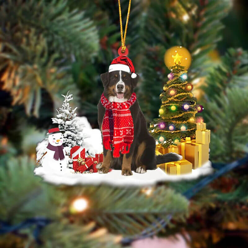 Bernese Mountain Christmas Ornament SM046-Jolura