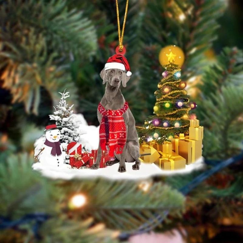 Weimaraner Christmas Ornament SM050-Jolura