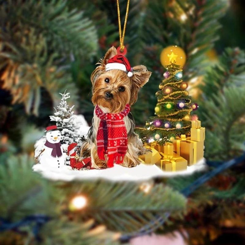 Yorkshire Terrier Christmas Ornament SM051-Jolura