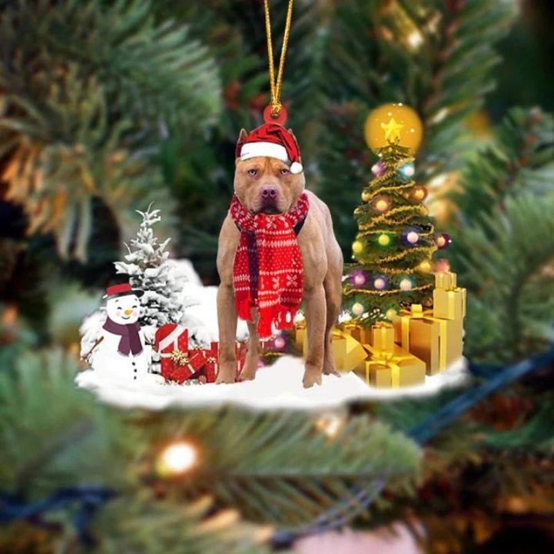 Pit Bull Christmas Ornament SM053-Jolura