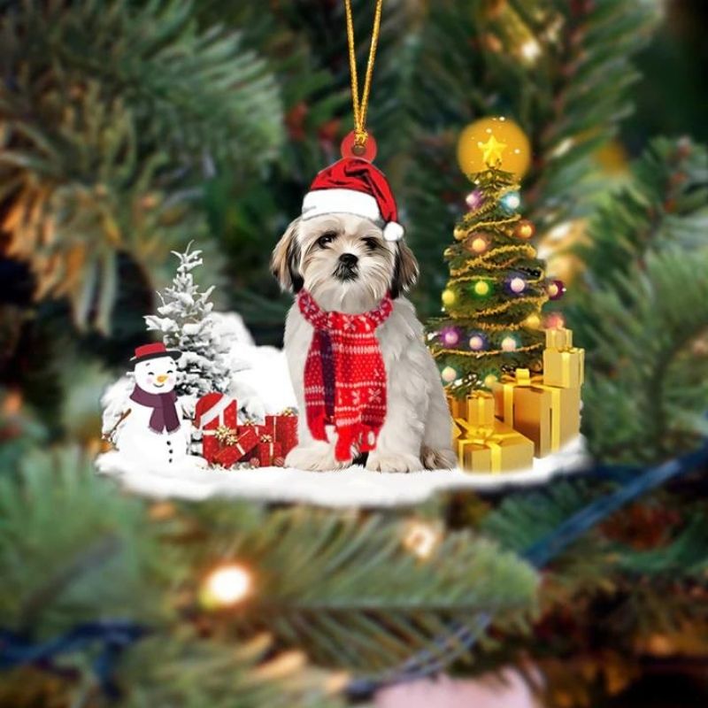 Shih Tzu Christmas Ornament SM054-Jolura