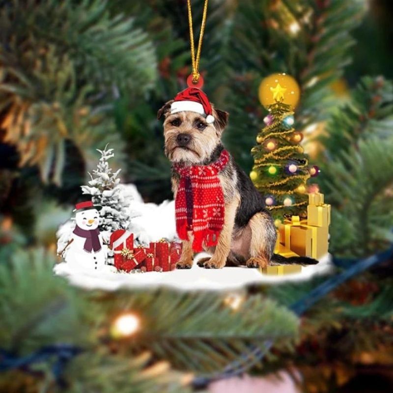 Border Terrier Christmas Ornament SM061-Jolura