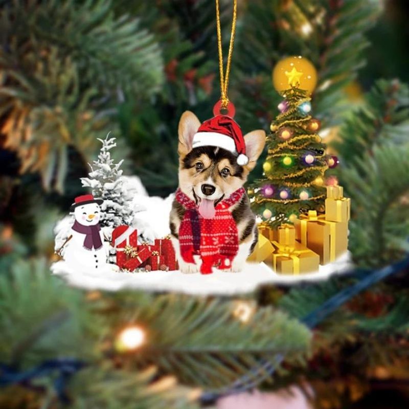 Pembroke Welsh Corgi Christmas Ornament SM069-Jolura