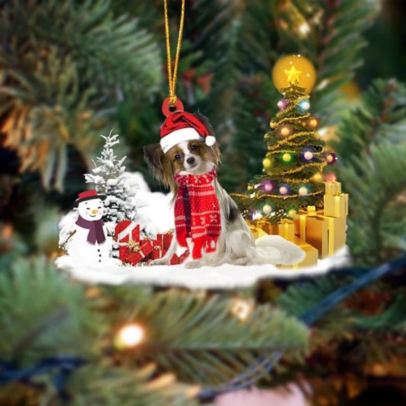 Papillon Christmas Ornament SM070-Jolura