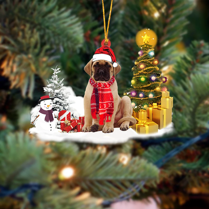 English Mastiff Christmas Ornament SM072-Jolura