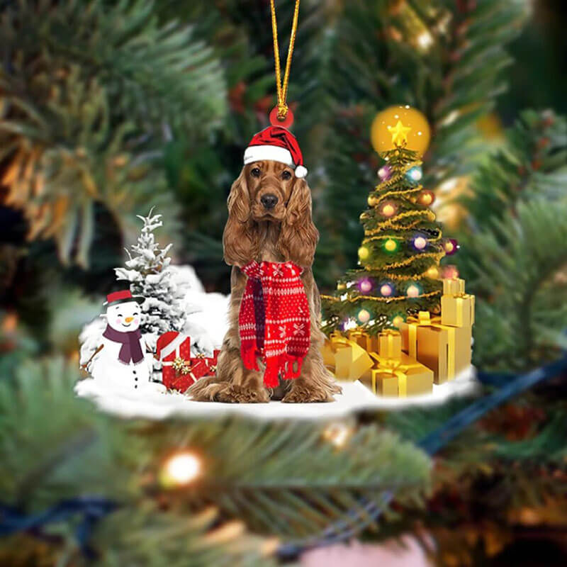 Cocker Spaniel Christmas Ornament SM077-Jolura