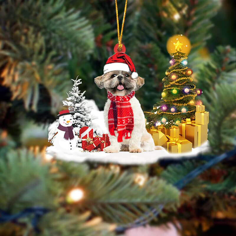 Shih Tzu Christmas Ornament SM082-Jolura