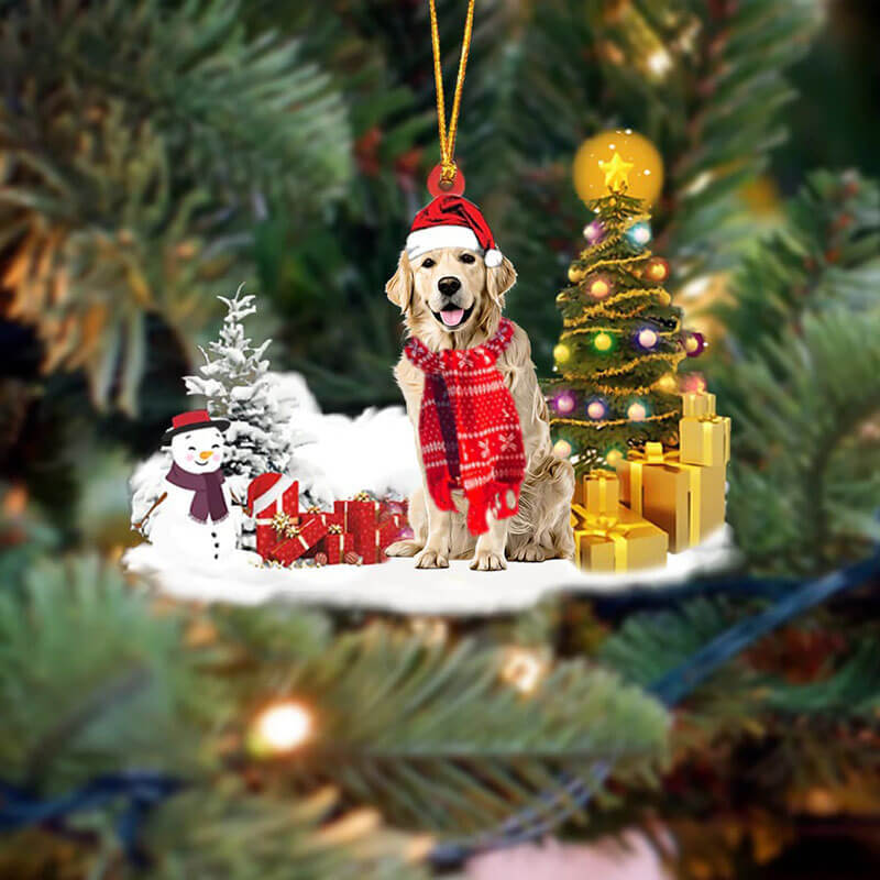 Golden Retriever Christmas Ornament SM085-Jolura