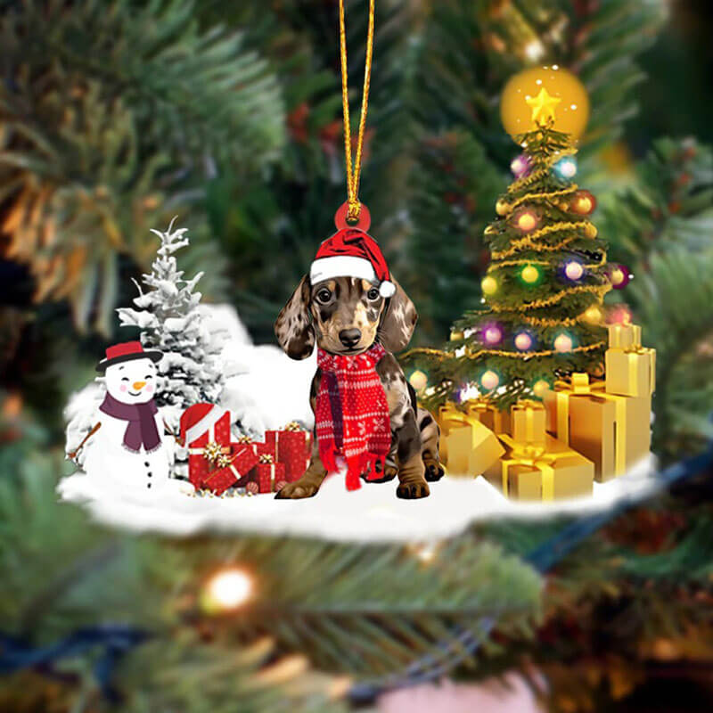 Dachshund Christmas Ornament SM086-Jolura