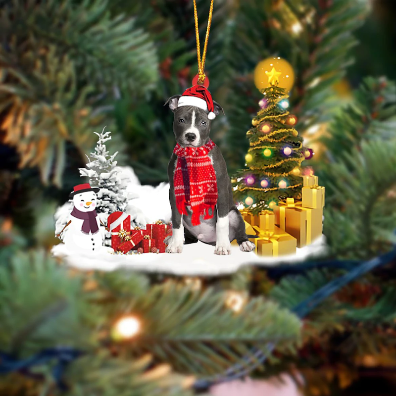 Pit Bull Christmas Ornament SM103-Jolura