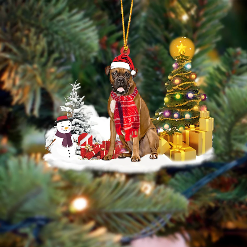 Boxer Christmas Ornament SM108-Jolura