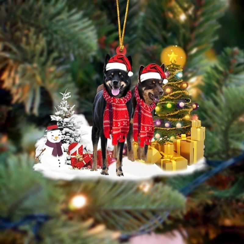 Australian Kelpie Christmas Ornament SM111-Jolura