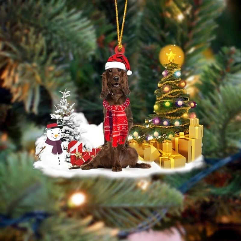 Irish Setter Christmas Ornament SM112-Jolura