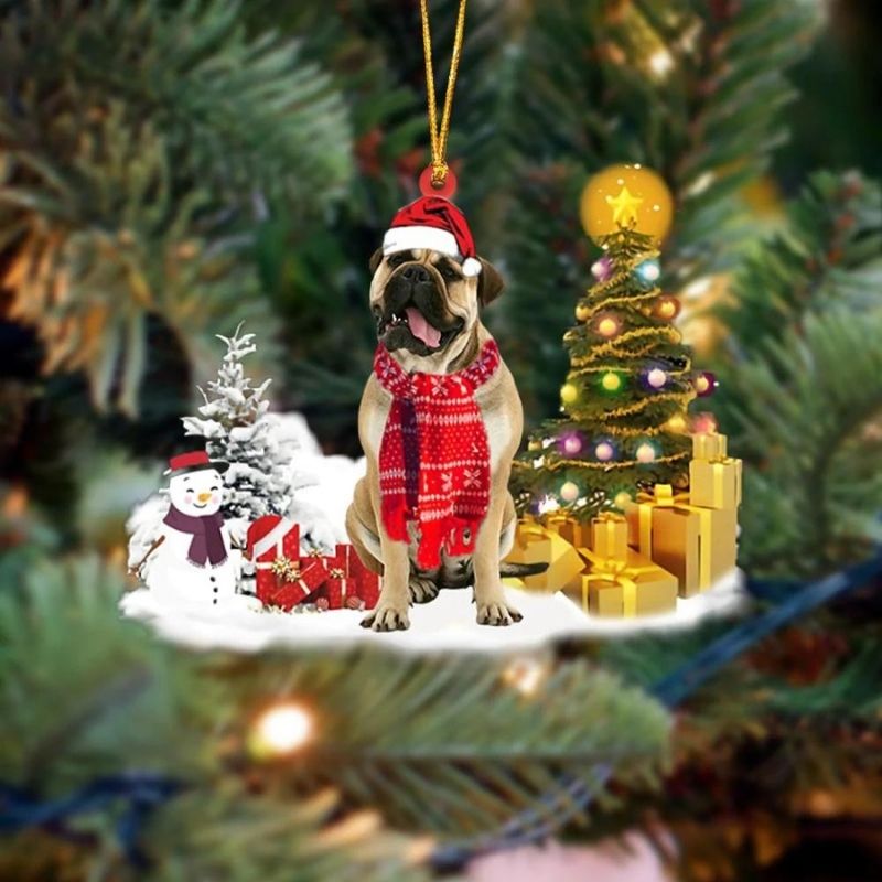 Bull Mastiff Christmas Ornament SM115-Jolura