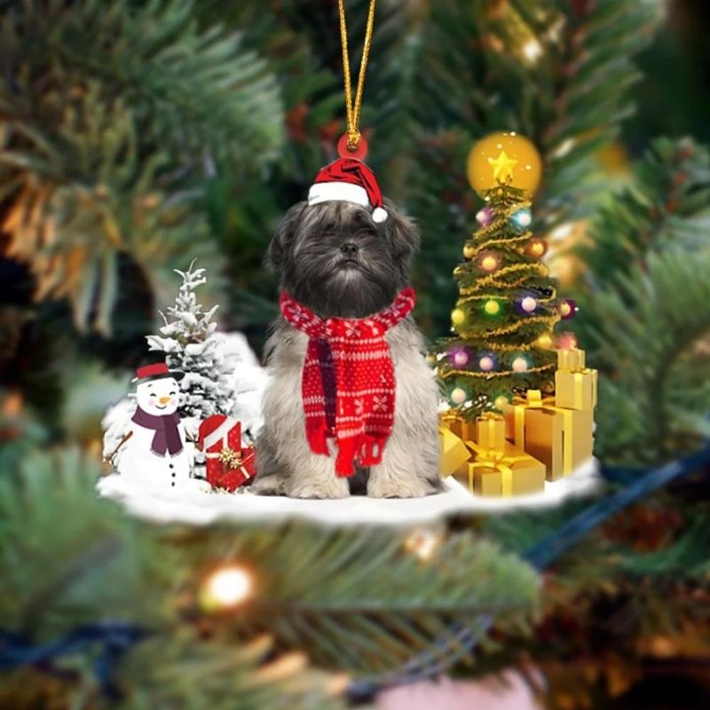 Lhasa Apso Christmas Ornament SM116-Jolura
