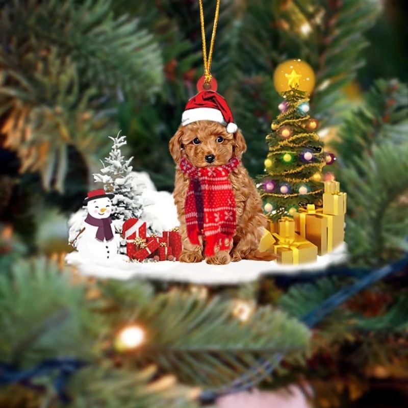 Poodle Christmas Ornament SM120-Jolura