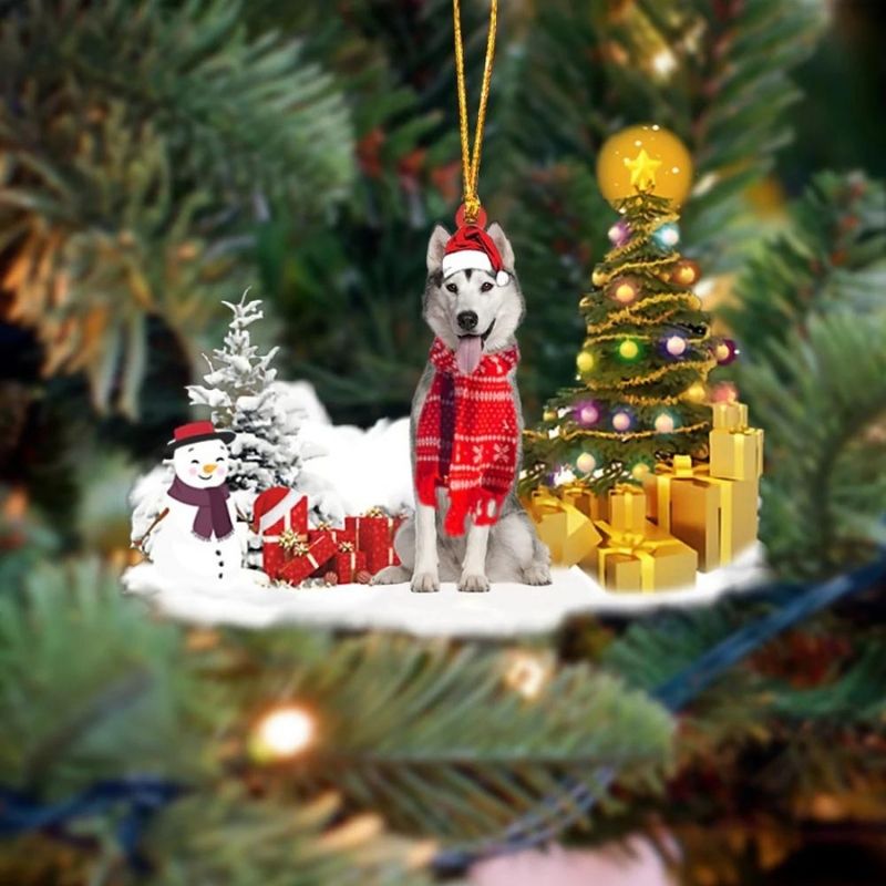 Husky Christmas Ornament SM124-Jolura