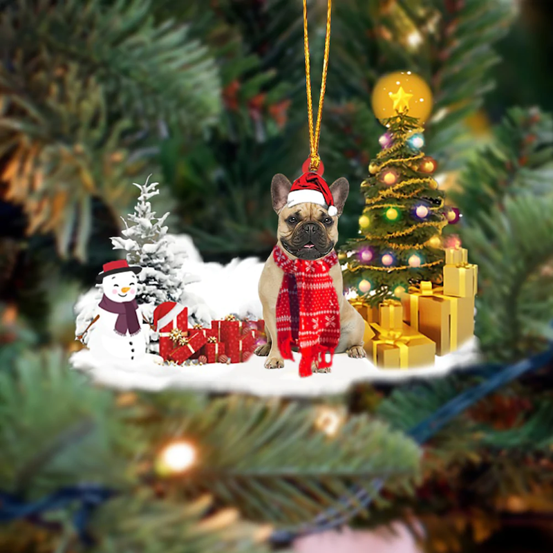 French Bulldog Christmas Ornament SM126-Jolura