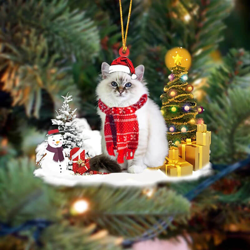 Birman Cat Christmas Ornament SM136-Jolura