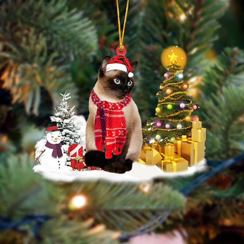 Siamese Cat Christmas Ornament SM138-Jolura