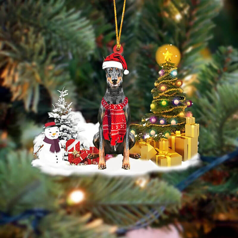 Doberman Christmas Ornament SM143-Jolura