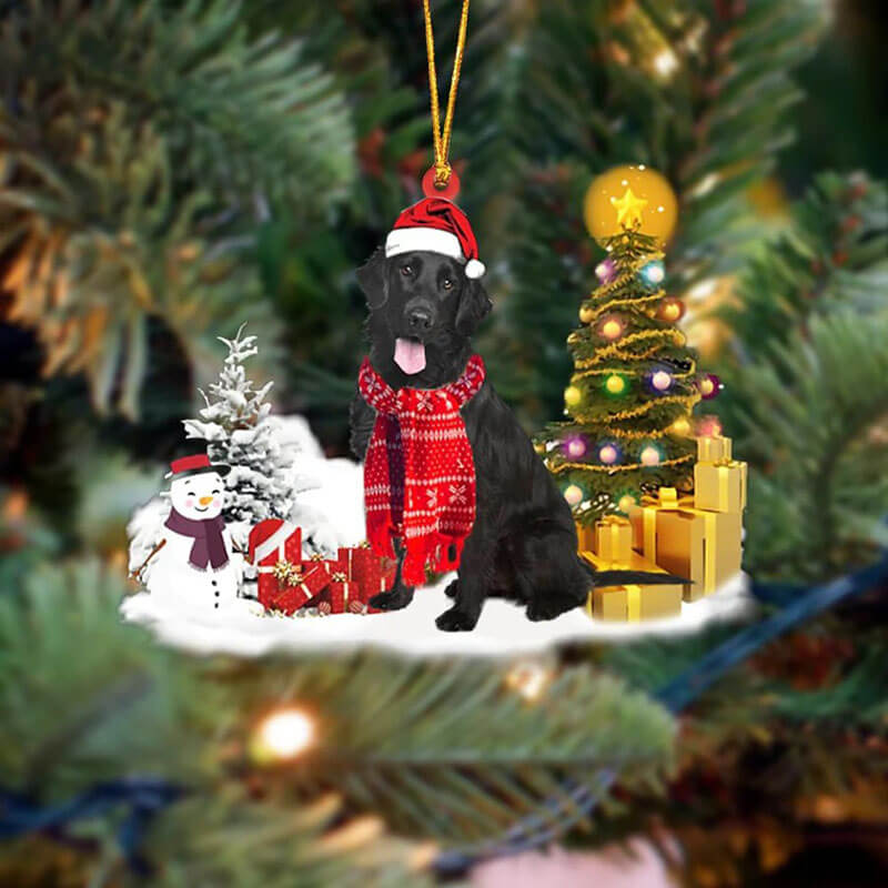 Flat Coat Retrievers Christmas Ornament SM144-Jolura