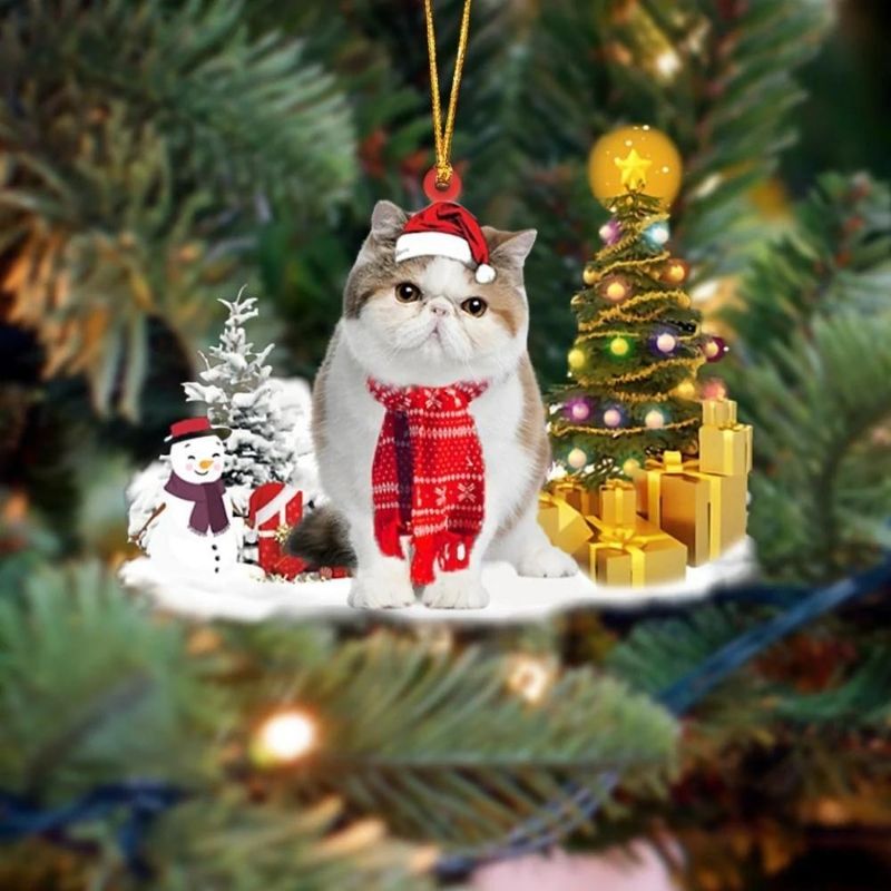 Exotic Shorthair Cat Christmas Ornament SM150-Jolura